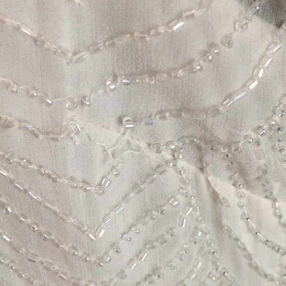 White Beaded Dress - Size  10 - Picture 7 of 7